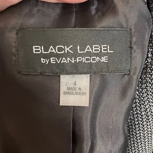 Black Label by Evan‎ Picone Suit Jacket - Image 7