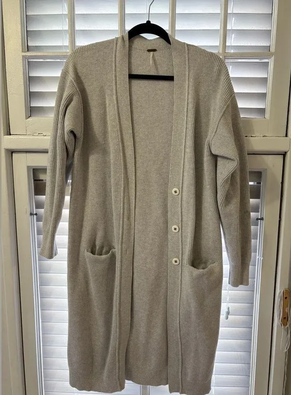 Free People Run to You Duster Cardigan- Grey - Image 2