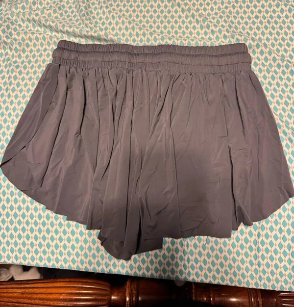 Grey Flowy Shorts Gray Size M - Image 2