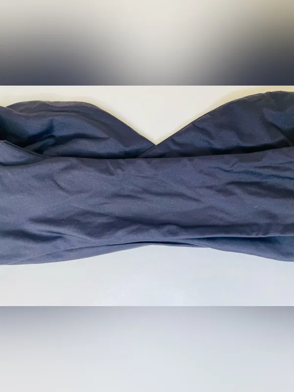 Frankie's Bikinis‎ Black Margo Strapless Bandeau Bikini Top Size S - Image 5