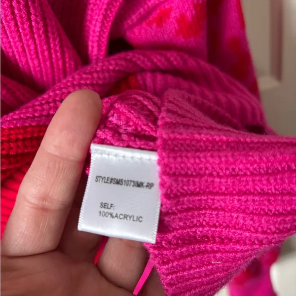 Dee Elly sweater large pink color block - Image 2