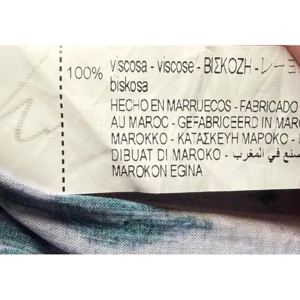 Zara Patchwork Print Maxi Dress‎ Multicolored V-Neck Boho Slit Size M - Image 9