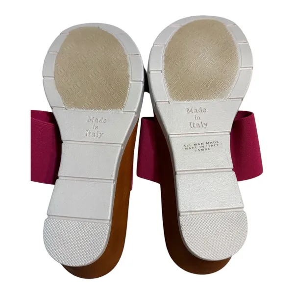 Italian Shoemakers Pink Double Strap Wedge Slide Sandals NWOB Women's 6.5 - Image 12