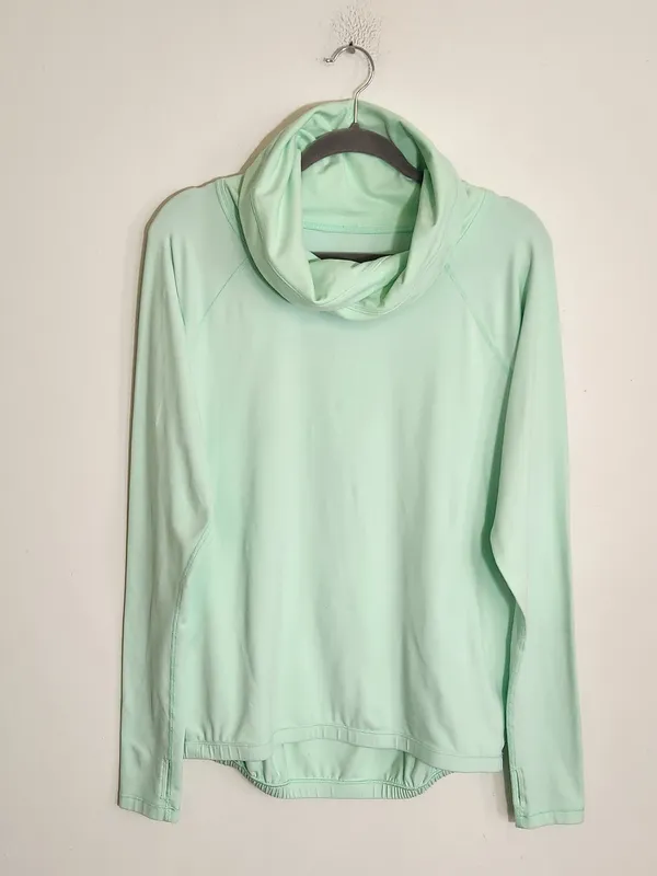 Lululemon Healthy Heart Mint Green Pullover Approx Medium to Large Flaw - Image 2