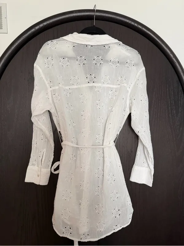 Abercrombie Eyelet Shirt Dress - Image 3