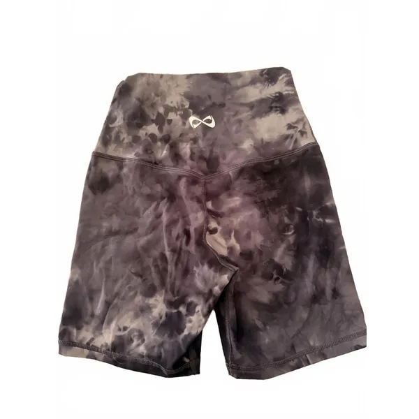 Nfinity Cheer Super Soft 6" Biker Shorts in Black Tie Dye - Image 3