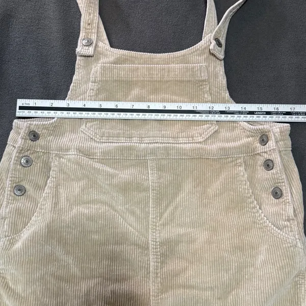 Corduroy Pinafore Dress Overall Mini Tan American Eagle Medium‎ - Image 4