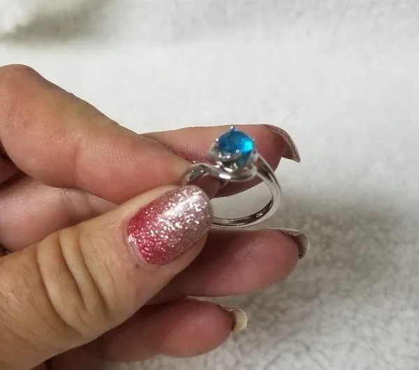 Fashion ring Blue Size 6 - Image 2