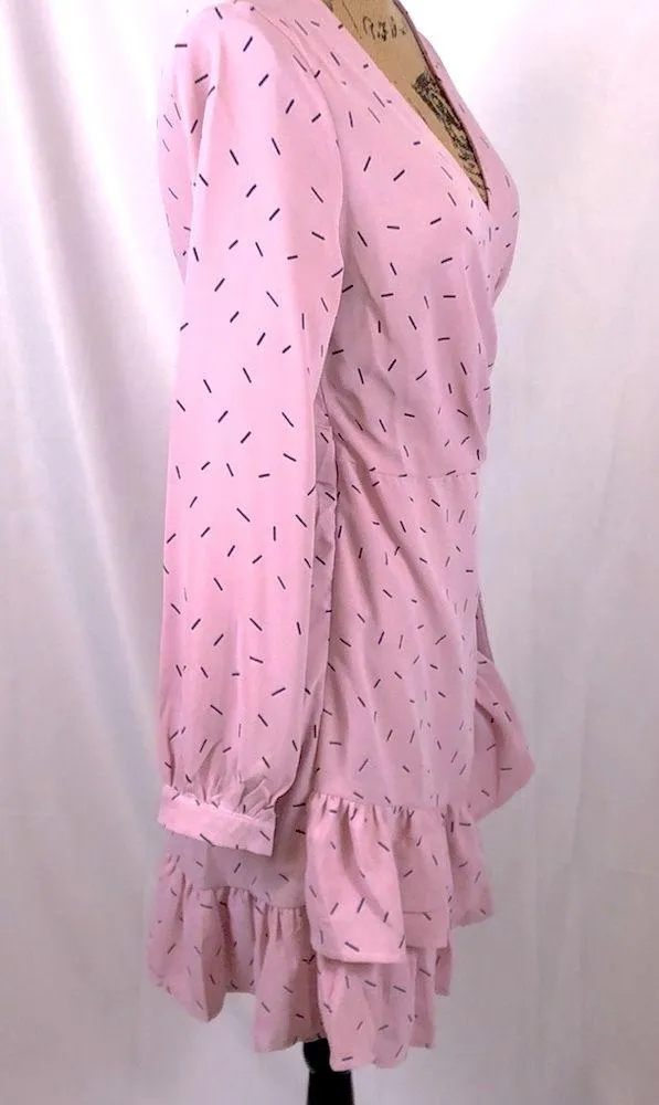 Petalroz dress faux wrap dusty rose & black Size S NWT Price is Firm - Image 4