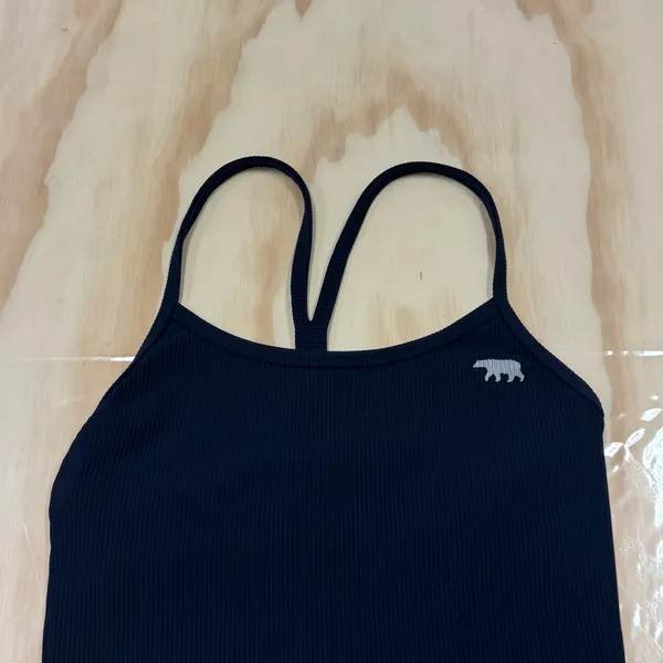 Running Bare Racerback‎ Sports Bra Navy 2/4 - Image 2