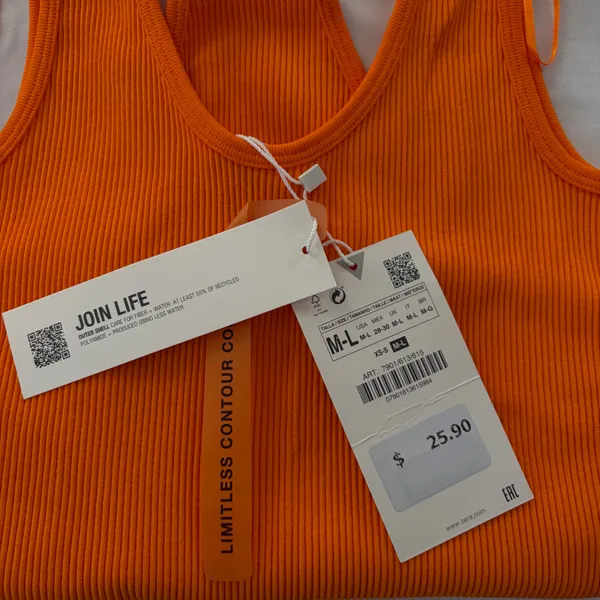 ZARA Orange Bodysuit - Image 3