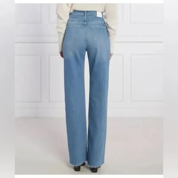 NWT Boss Orange Hugo BOSS Womens Marlene Wide Leg High Waist Jeans - Image 3
