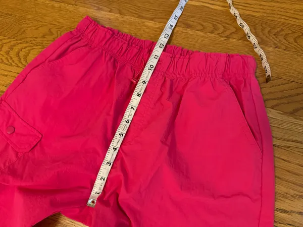 High waist parachute cargo pants in hot pink size M - Image 10
