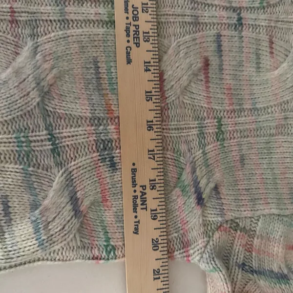 NWT American Eagle Whoa So Soft Cable Knit Confetti Sweater S Oversized Slouchy - Image 5