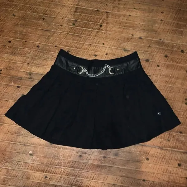 Royal Bones by Daang gothic steampunk XL accordion pleat skirt - Image 3