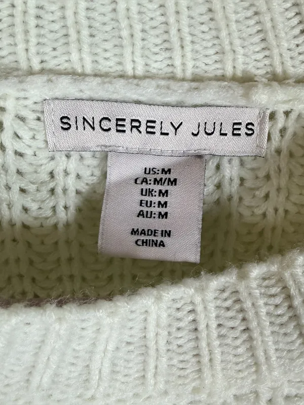 SINCERELY JULES Color Block Oversized Boxy Fit Long-Sleeve Sweater, Medium - Image 7