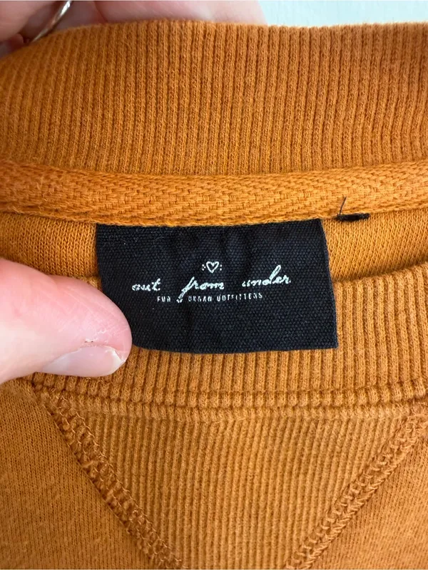 Out From Under Urban Outfitters Oversized Crewneck Sweatshirt Rust M - Image 2