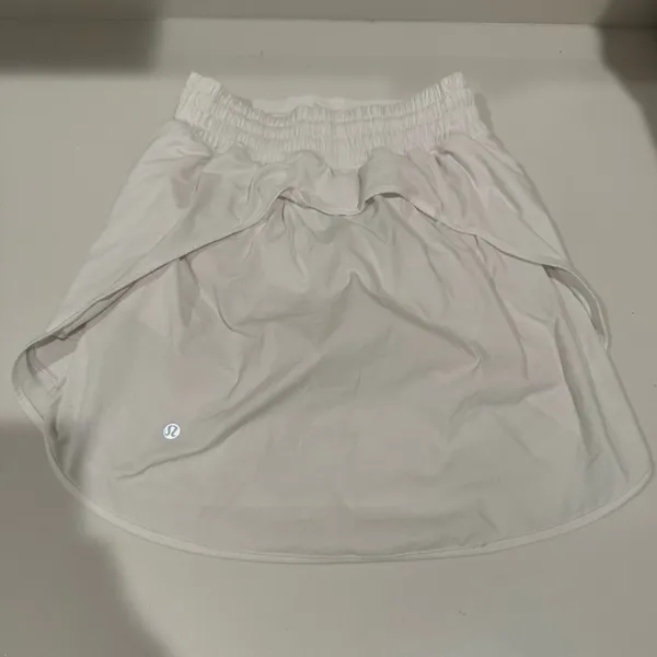 Lululemon Hotty Hot HR High-Rise Athletic Skirt Skort *Long White Size 2 - Image 8