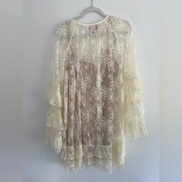 NWOT Show Me Your Mumu Joelle Lace Mini Dress size Xs with slip - Image 7