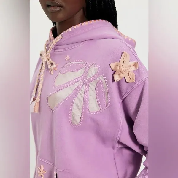 NWOT Free People Love Letters Hoodie - Image 3