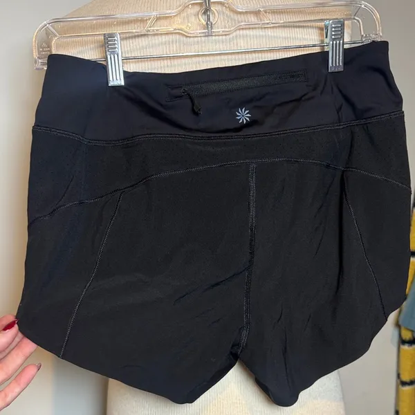 Athleta Women's Midnight Black‎ Athletic Shorts - Image 3