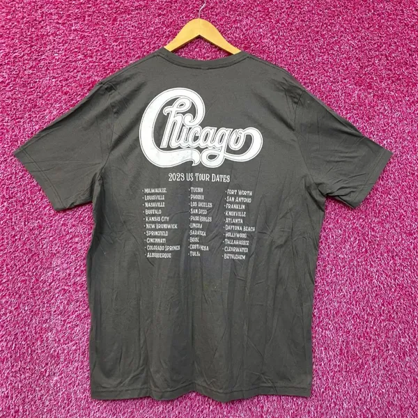 Chicago Spell-out Band Logo Soft Jazz Rock Band Tee 2X - Image 3