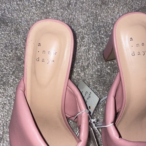 A new day pink padded block heels size 6 new - Image 7
