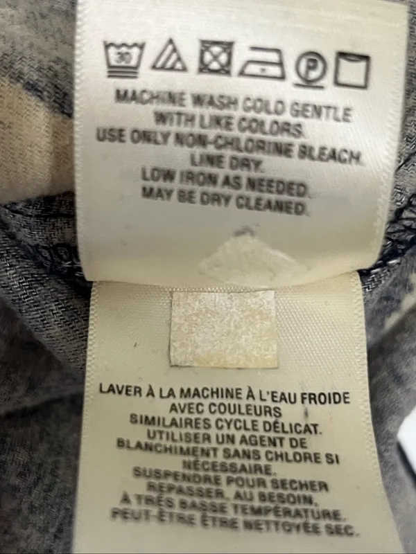Anthropologie brand Maeve 100% cotton flannel Swan print blouse size M - Image 5