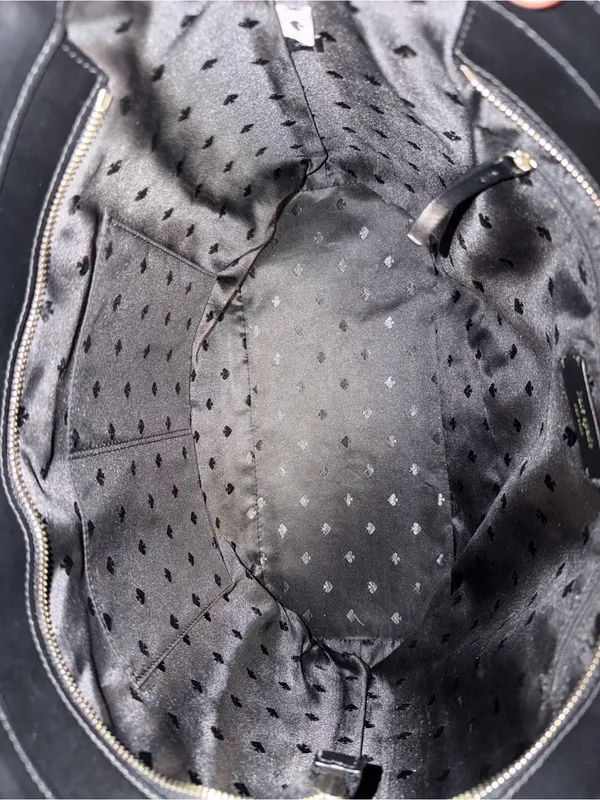 Kate Spade Black Leather Tote Bag - Image 12