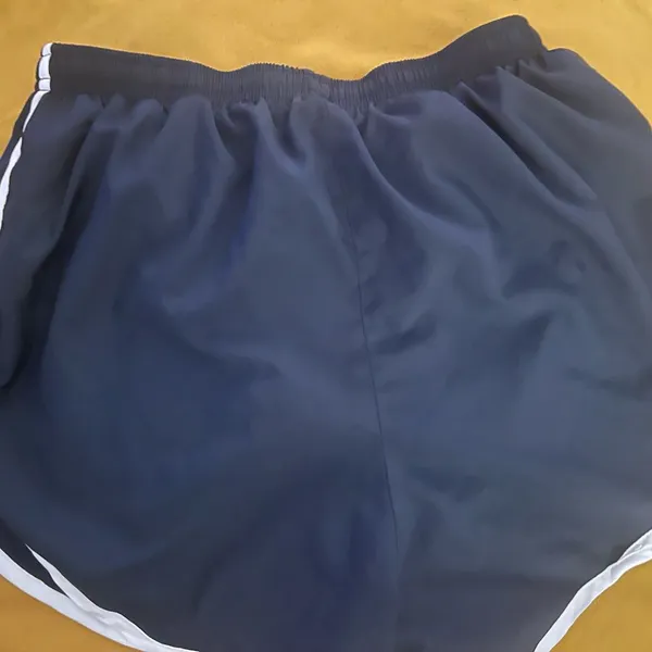 Nike Women's Navy and White Athletic Shorts - Image 5