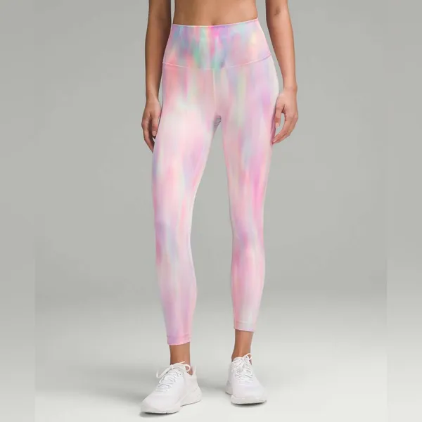 VERY RARE NWT Lululemon Wunder Train High-Rise Tight 25" Psychedelic Wash Multi - Image 3