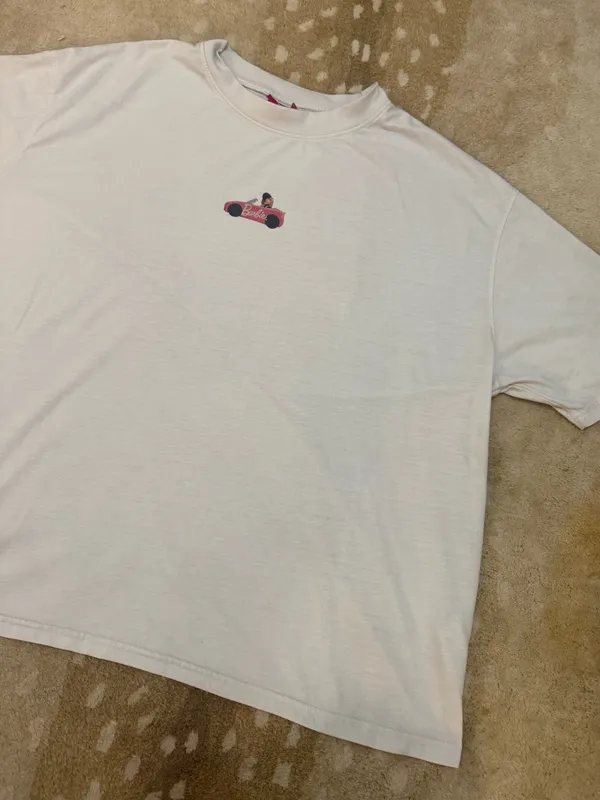 Barbie 1959 Graphic T-Shirt White Oversized Movie Era Short Sleeve Women’s US 18 - Image 3