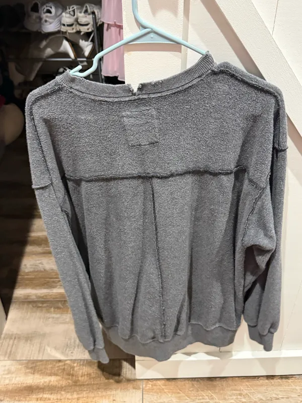 Aerie Sweater Oversized Crewneck grey - Image 2