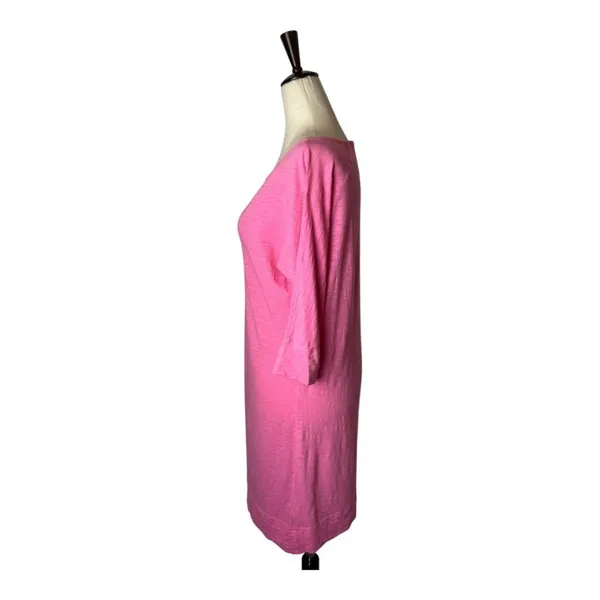 Lilly Pulitzer Dress Women Small Pink Pima Cotton‎ Slub Knit Casie Mini Tee Boho - Image 7