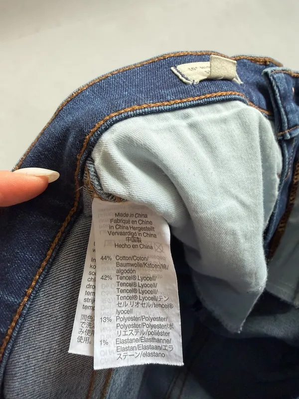 Madewell 10" High-Rise Skinny Jeans‎ in Dark Wash Size 25 - Image 7