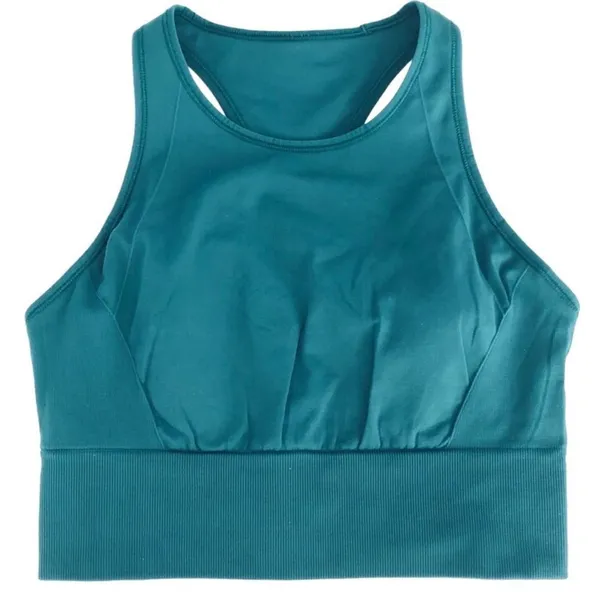 Green Lululemon Ebb to Train Bra Laguna Size 8 Sports Bra Crop Top - Image 3