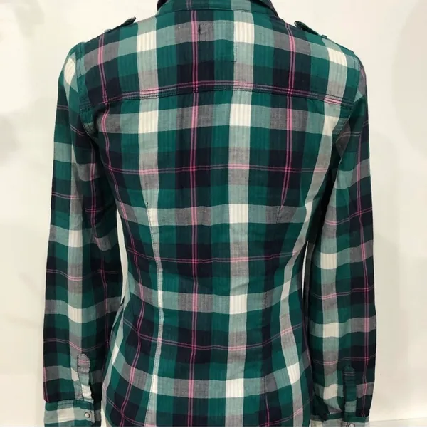 Garage plaid blouse - Image 2