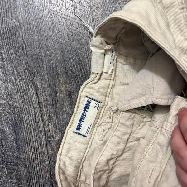 2000s Free People cream cargo short Size 25‎ - Image 2