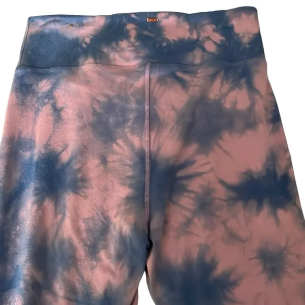Vs Pink Tie Dye Bell Bottom Criss Cross Front Leggings - Image 4