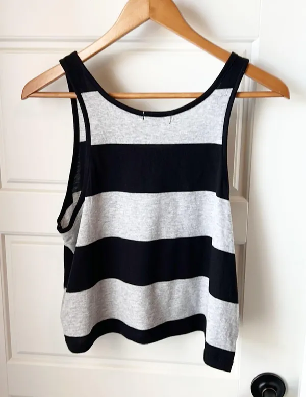 Ambiance Apparel Crop Stripes Top - Image 3