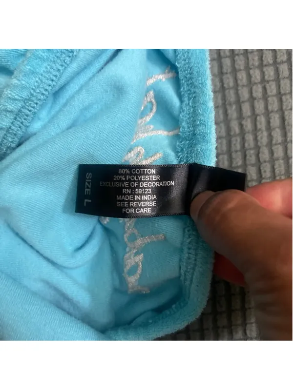 Y2K Baby phat Phat Blue Halter Swim Coverup Dress with Cat Logo Size L - Image 7