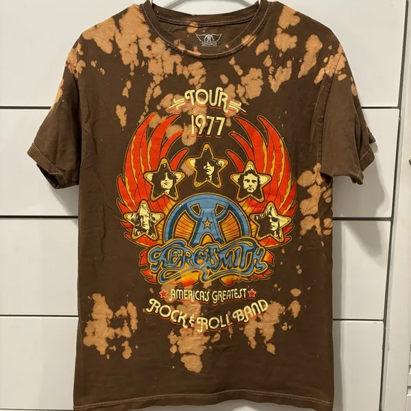Aerosmith World Tour Graphic T Shirt - Image 2