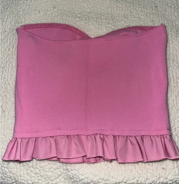 Altar'd State Strapless Pink Top - Image 2