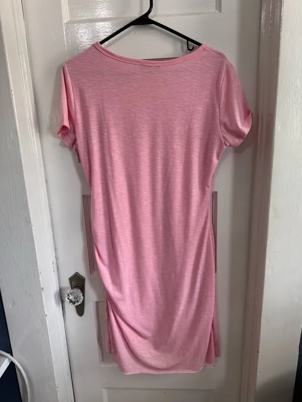 Light Pink Stretchy Dress Size M - Image 3