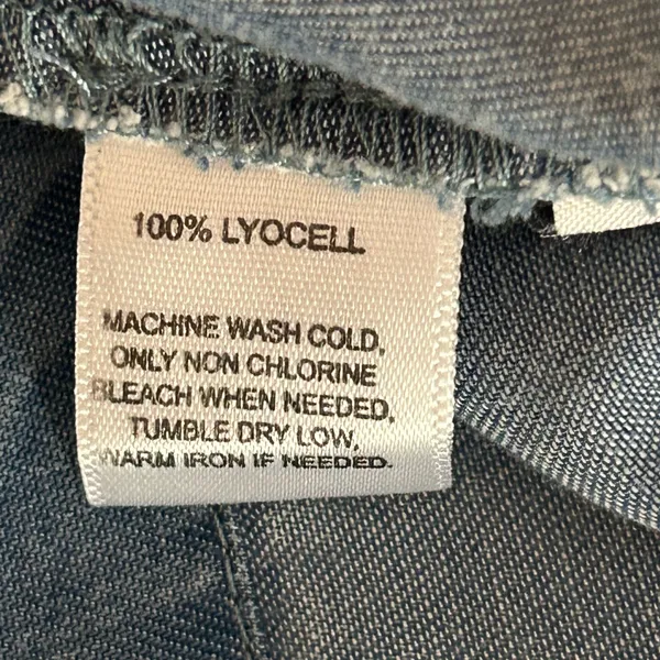 LOFT Light Blue Denim Women’s Dress Sz 12. Relax fit. - Image 4