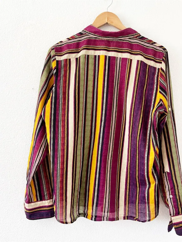 Lauren Ralph Lauren Multicolor Striped Roll Tab Button Down Shirt - Image 7