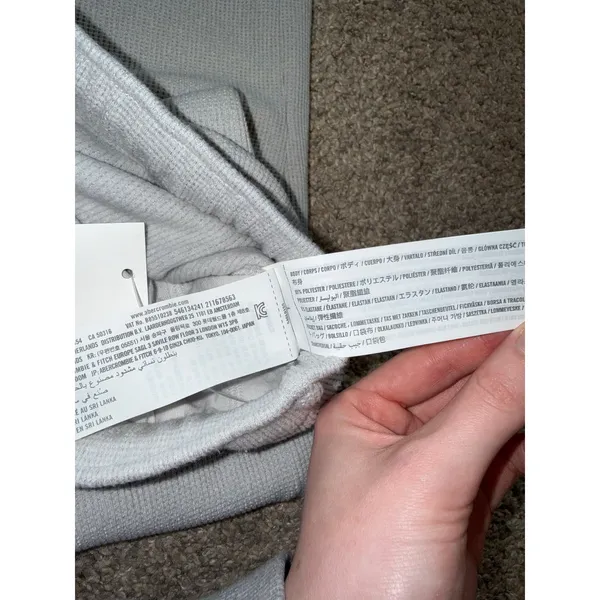 Hollister - Gilly Hicks Cozy Waffle Baggy Joggers - Light Heather Gray, Medium L - Image 4