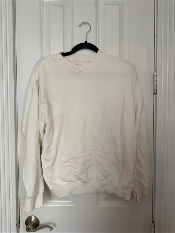 SET Active Cream Crewneck + Sweatpants Set XS - Image 3