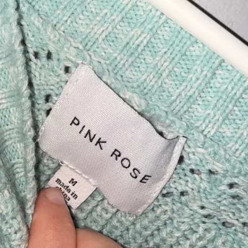 Pink Rose Cropped Sweater - Image 3