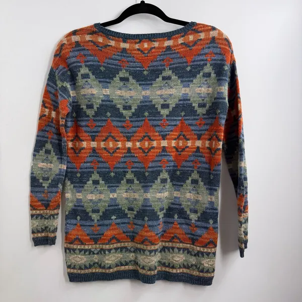 Denim & Supply Ralph Lauren Sweater XS Southwestern Aztec Cotton Oversized - Image 4